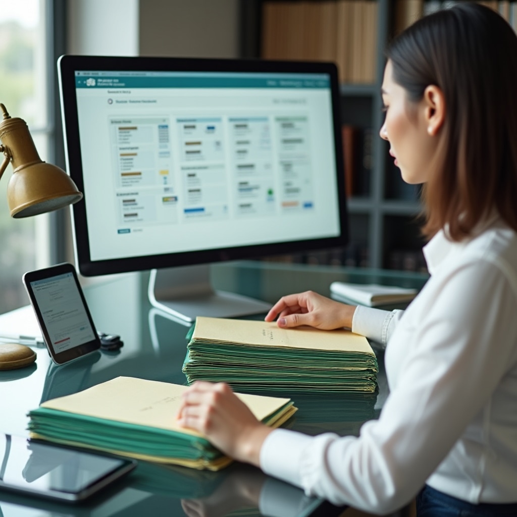 Document classification system implementation in professional office