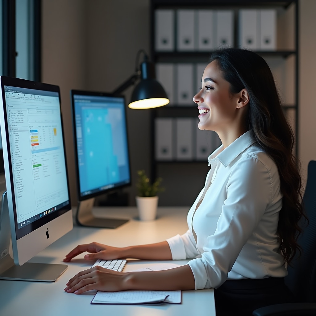 Professional efficiently retrieving documents from organized digital archive system